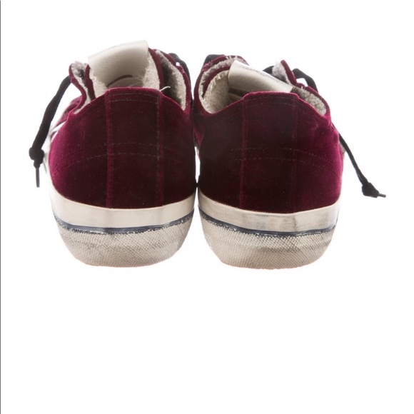 Golden Goose Vstar2 maroon low top sneakers.  Sz8 - Picture 4 of 5
